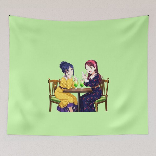 Item preview, riko sakurauchi and kanan matsuura ~retro coffeeshop~ designed and sold by celestialuden1.