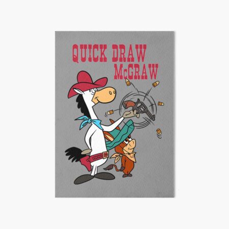 Quick Draw Art Board Prints Redbubble - quick draw cowboy roblox