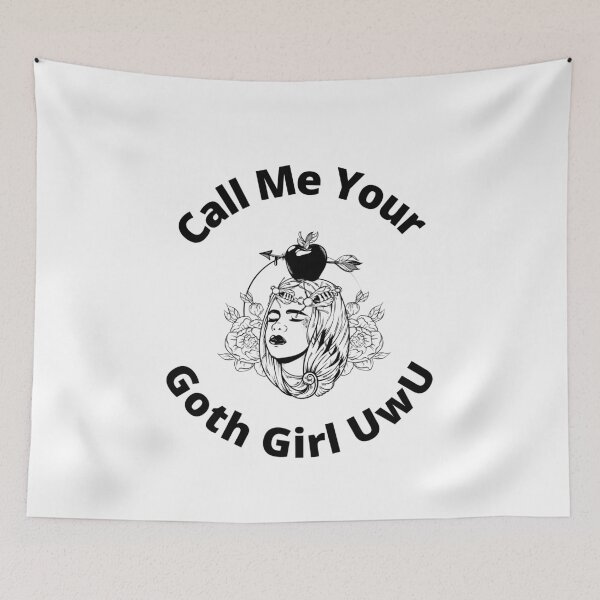 Item preview,   Call Me Your Goth Girl UwU | Cute, Kawaii, Goth Design  designed and sold by LemonDemonzzz.