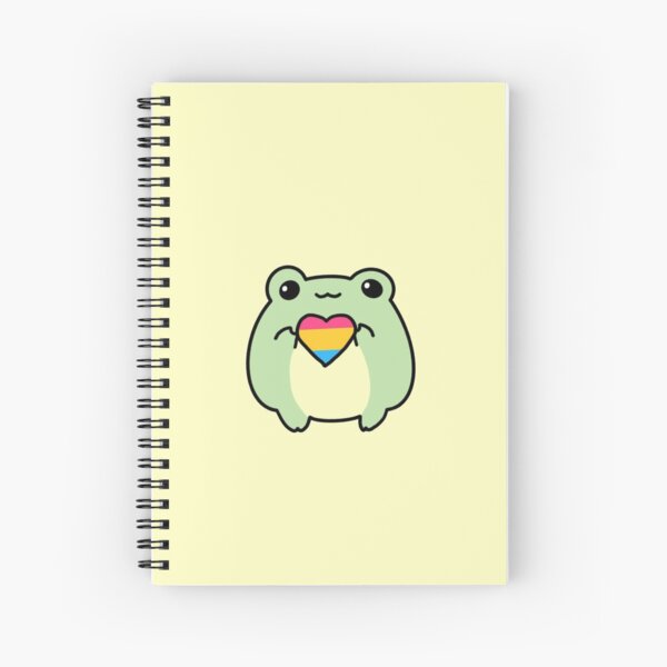 Pride Frogs: Pansexual Flag Spiral Notebook