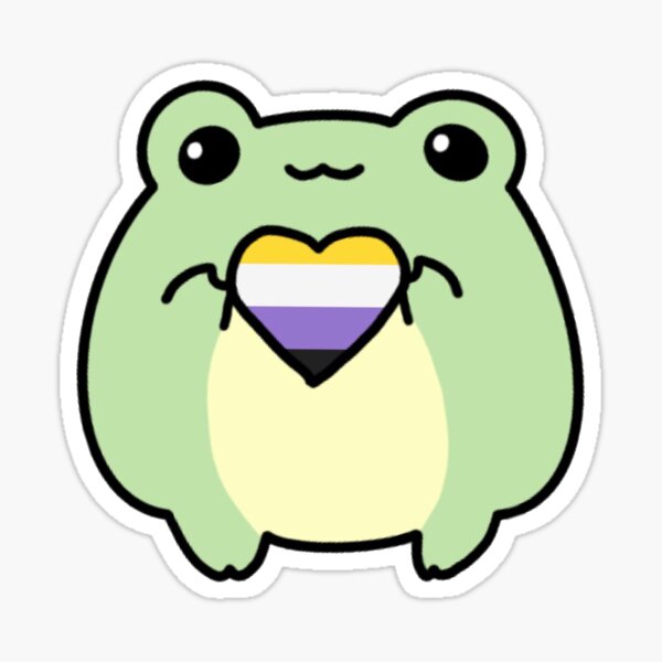 Item preview, Pride Frogs: Non-Binary Flag designed and sold by Things by Rae.