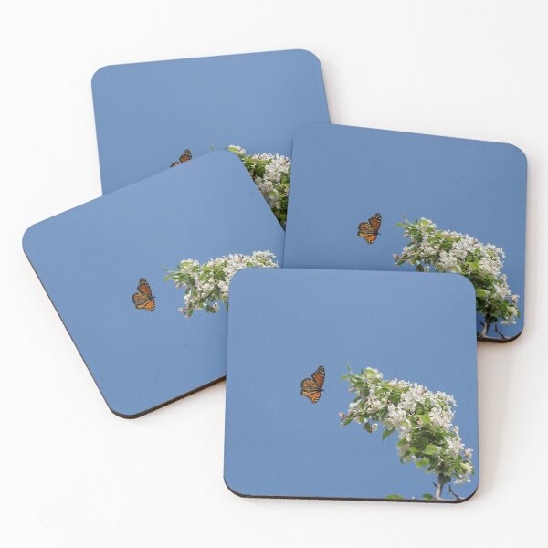 Item preview, monarch and crabapple blossoms designed and sold by distracted.