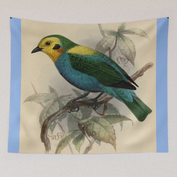 Item preview, Multicolored Tanager Perched on a Tree designed and sold by laguitan10.