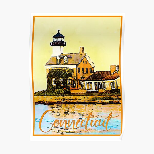 Connecticut Travel Poster Poster