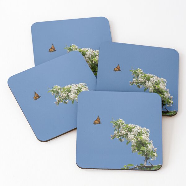Item preview, monarch and crabapple blossoms II designed and sold by distracted.