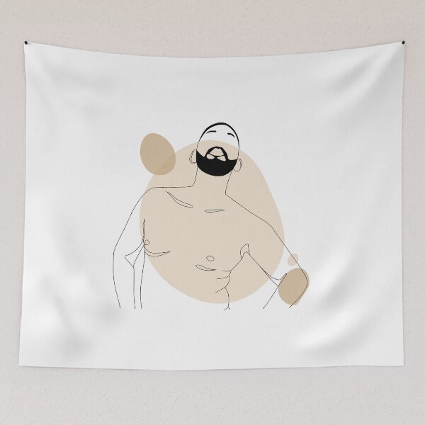 Item preview, Brown Minimalist Line Art the coolest dad of the year protrait designed and sold by cimong.