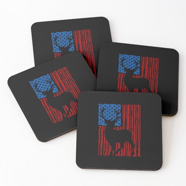 Item preview, Deer American Flag designed and sold by SasKloset.