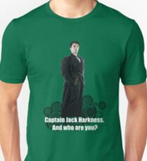 Captain Jack Harkness: Who are you? Unisex T-Shirt