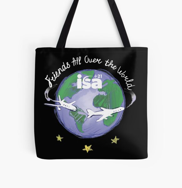 Friends All Over The World (for dark colours) All Over Print Tote Bag