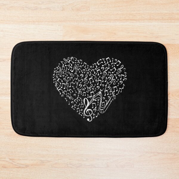 Item preview, Heart Shape Musical Notes Music lovers Gift Valentines Day designed and sold by Teejamson.