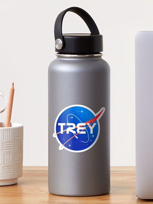Pegatina for Sale con la obra «Nombre personalizado logotipo de la NASA -  Trey» de SappEContent
