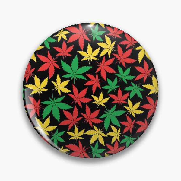 Item preview, colorful weed leaf marijuana leaves pattern designed and sold by Yu Madness.