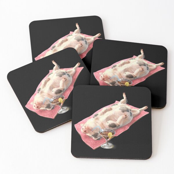 Item preview, Lazy Pig - dark pink towel designed and sold by MerchActually.