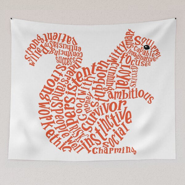 Item preview, Orange Red Squirrel Spirit Animal designed and sold by kjeppson.