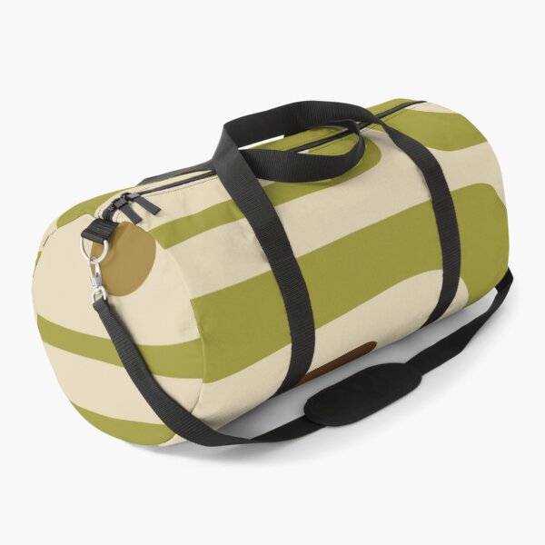 Item preview, Mid Century Modern Piquet Abstract Pattern Beige Avocado Green Beige Brown designed and sold by kierkegaard.