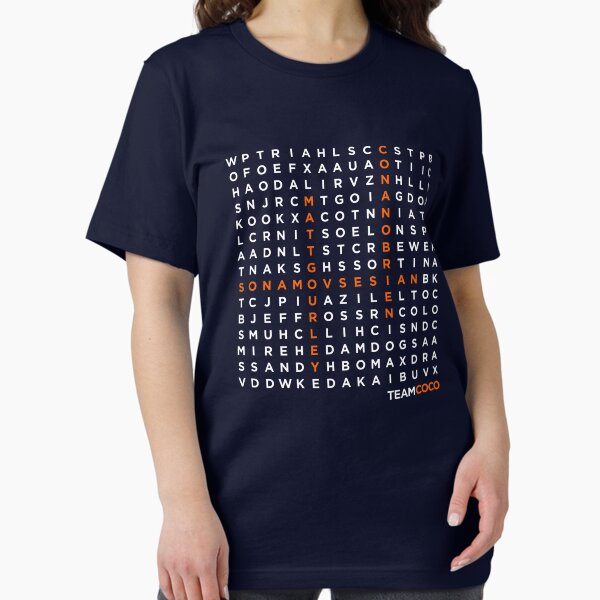 Item preview, TeamCOCO WordSearch (Light Font) designed and sold by splode.
