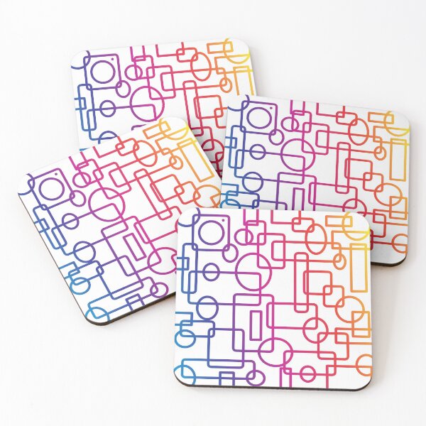 Item preview, GEOMETRIC GRADIENT SHAPES PATTERN-2.0 designed and sold by samArtline.