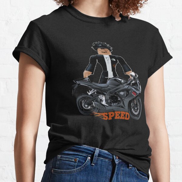 Motorcycle Roblox T Shirts Redbubble - orange and black motorcycle t shirt roblox