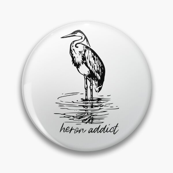 Item preview, Heron Addict - Bird Pun Crack designed and sold by Purrfecta.