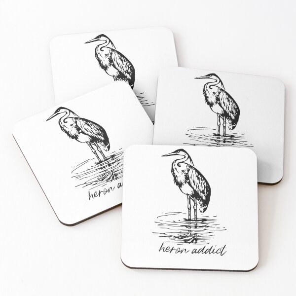 Item preview, Heron Addict - Bird Pun Crack designed and sold by Purrfecta.