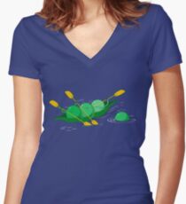 Give peas a chance Women's Fitted V-Neck T-Shirt