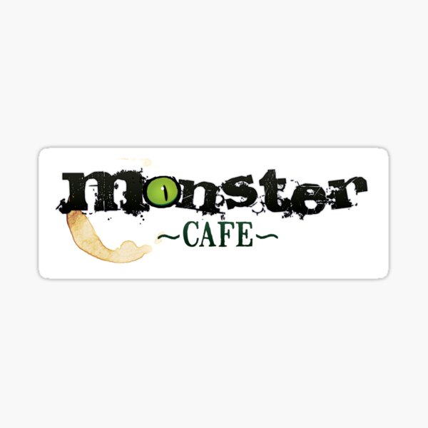 Monster Cafe Logo Sticker