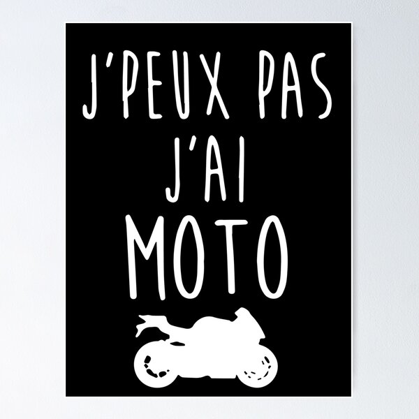 Motard À La Retraite Humour Idée Cadeau Moto' Autocollant