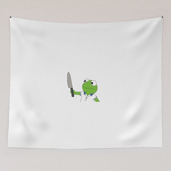 Item preview, Baby Kermit with a knife designed and sold by Emily Snead.