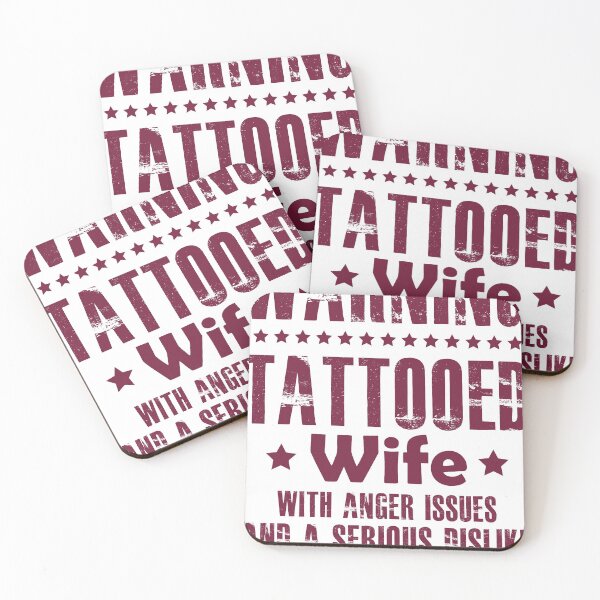 Item preview, warning tattooed wife designed and sold by hasanmasud.
