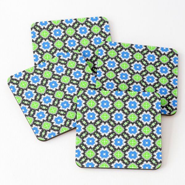 Item preview, Shock Wave Black Blue and Green Pattern designed and sold by Sector18.
