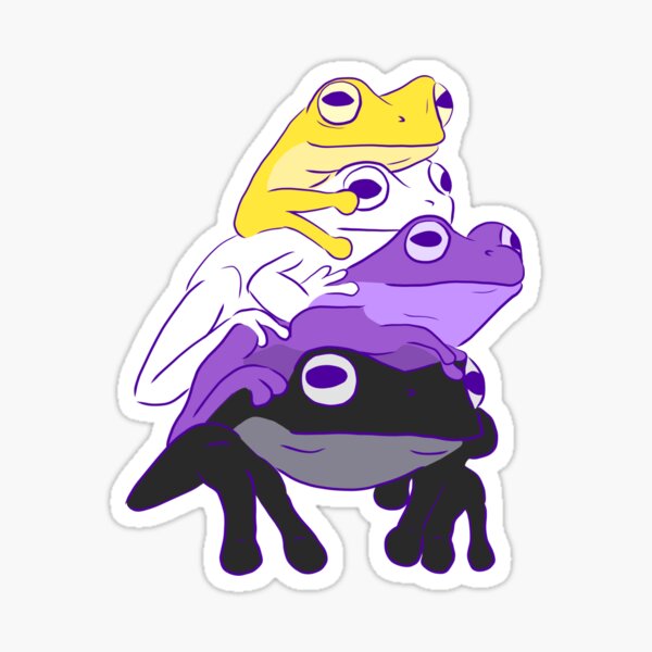 Pride Frog Stickers for Sale