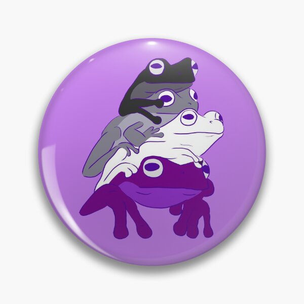 Item preview, Asexual Pride Frog Stack designed and sold by Josie Richey.
