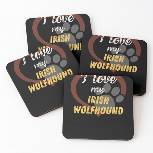 Item preview, I love my Irish Wolfhound designed and sold by StickerPolitics.