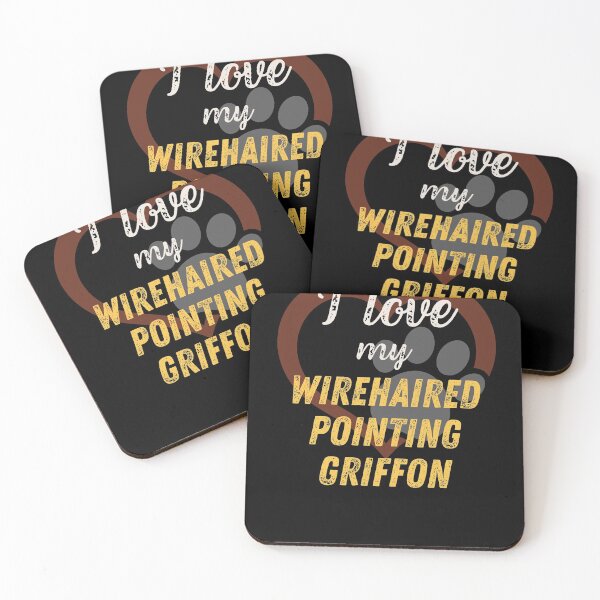 Item preview, I love my Wirehaired Pointing Griffon designed and sold by StickerPolitics.
