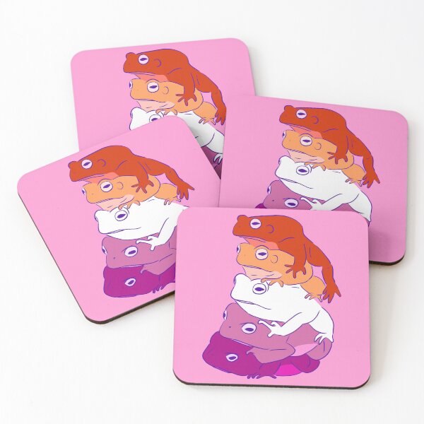 Item preview, Lesbian Pride Frog Stack designed and sold by Josie Richey.