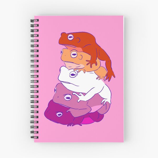 Item preview, Lesbian Pride Frog Stack designed and sold by Josie Richey.