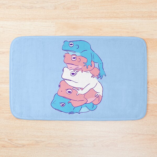 Item preview, Transgender Pride Frog Stack designed and sold by Josie Richey.