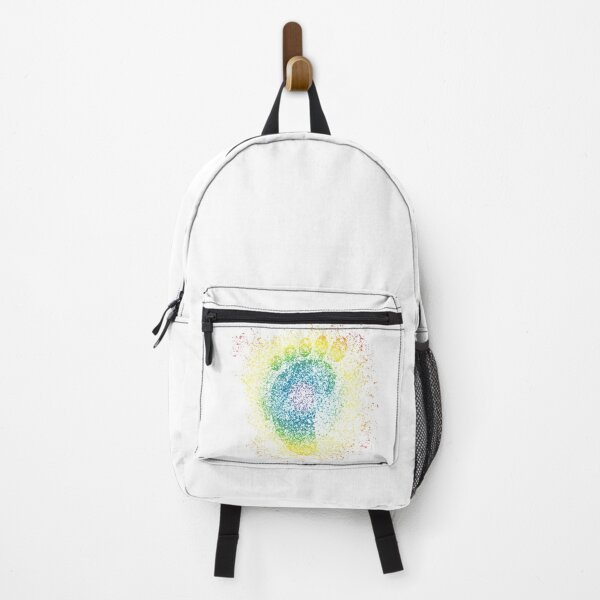 Item preview, Splattered Rainbow Human Footprint (White) designed and sold by AbsurdlyEpic.