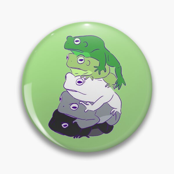 Item preview, Aromantic Pride Frog Stack designed and sold by Josie Richey.