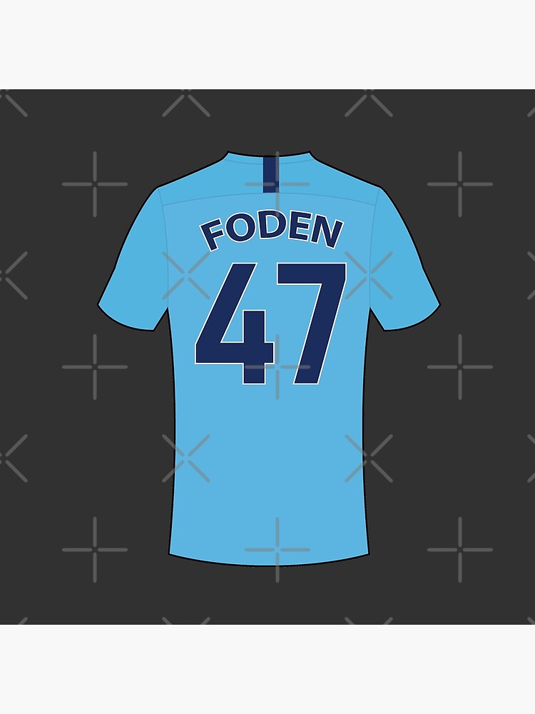 Phil Foden football jersey with number Sticker for Sale by Justtrendytees