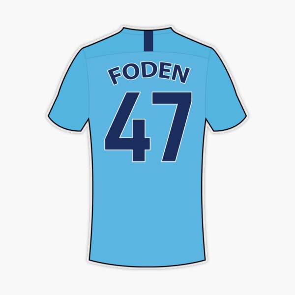 Phil Foden football jersey with number Sticker for Sale by Justtrendytees