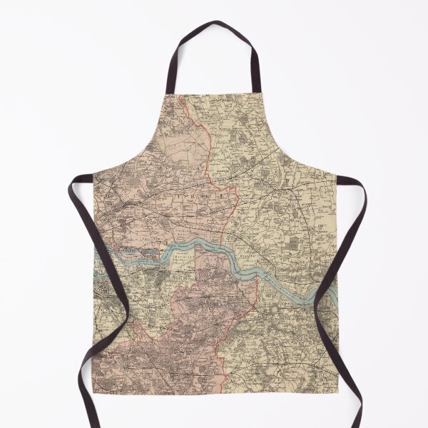 Item preview, North East South East London Essex and Kent Map 1901 designed and sold by FunkyTowns.