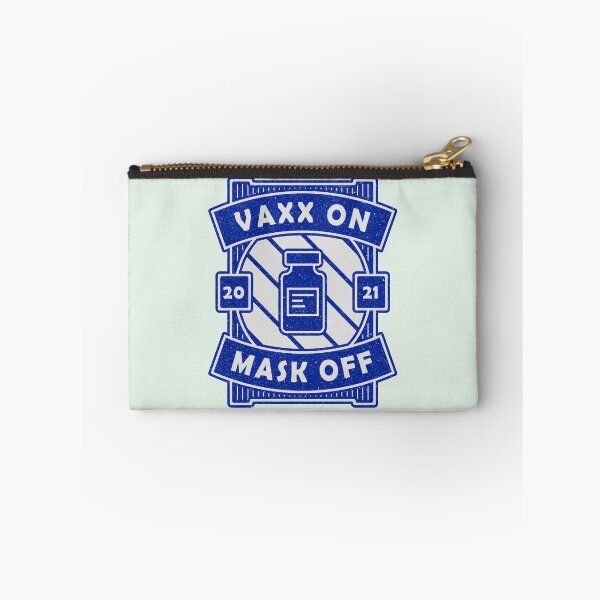 Item preview, Vaxx On Mask Off - Funny Vaccine Motivation (Blue Design) designed and sold by DrawingBoard.
