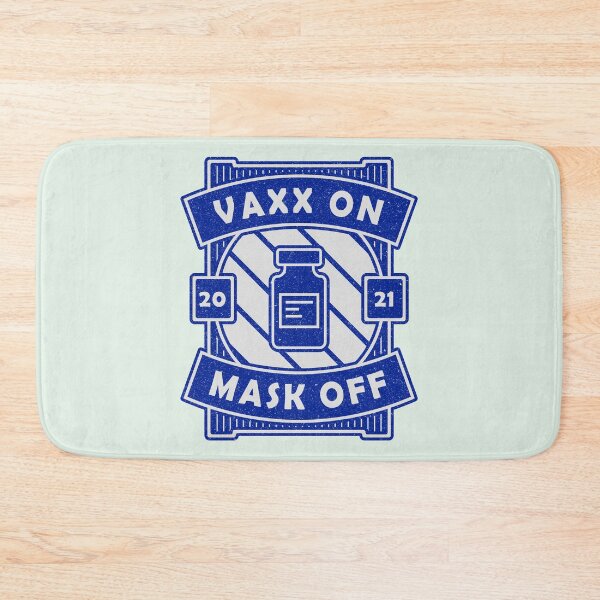 Item preview, Vaxx On Mask Off - Funny Vaccine Motivation (Blue Design) designed and sold by DrawingBoard.