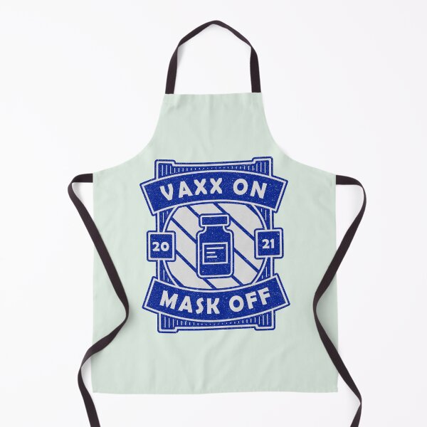 Item preview, Vaxx On Mask Off - Funny Vaccine Motivation (Blue Design) designed and sold by DrawingBoard.