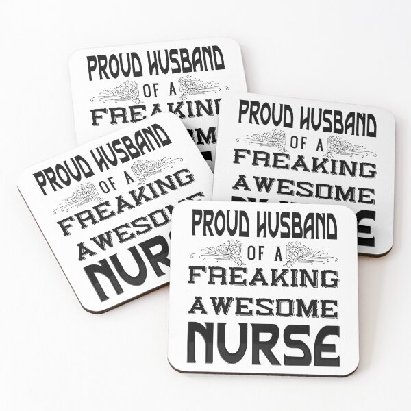 Item preview, Proud Husband Of Nurse (Vintage Black) designed and sold by superdumb70.