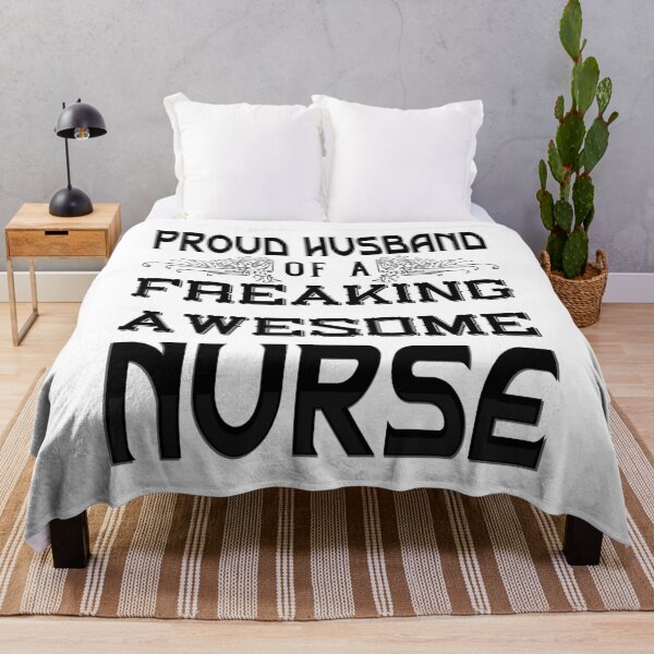 Item preview, Proud Husband Of Nurse (Vintage Black) designed and sold by superdumb70.