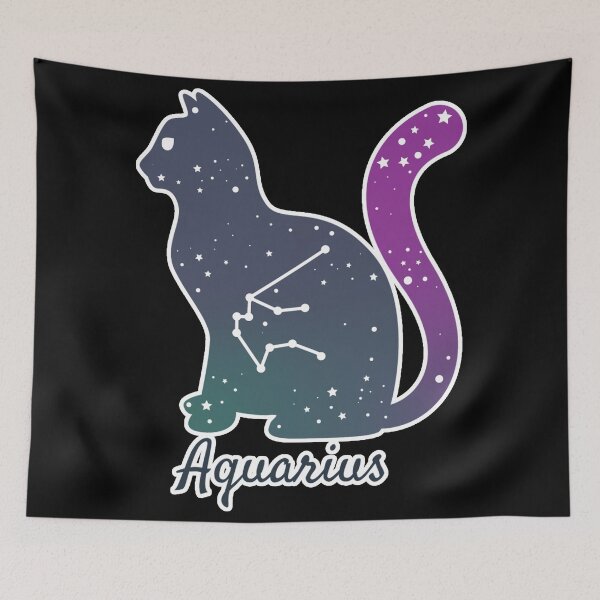 Item preview, Aquarius cat zodiac designed and sold by Astralia.