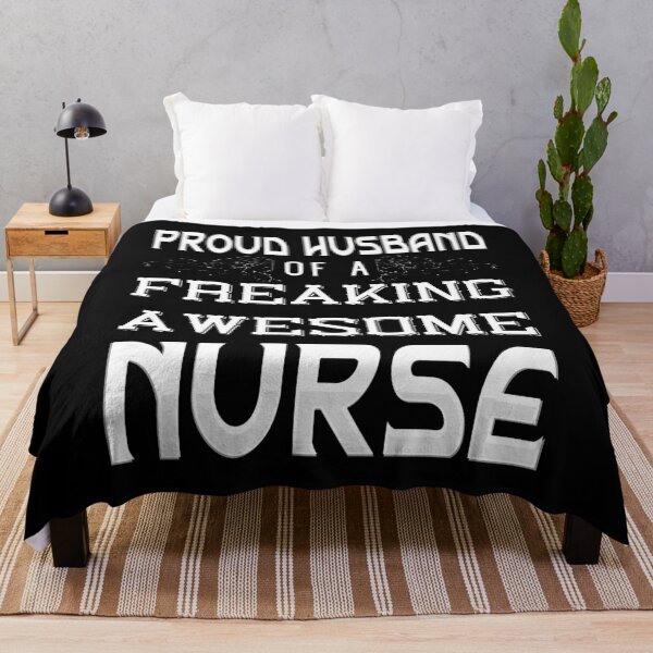 Item preview, Proud Husband Of Nurse (Vintage White) designed and sold by superdumb70.