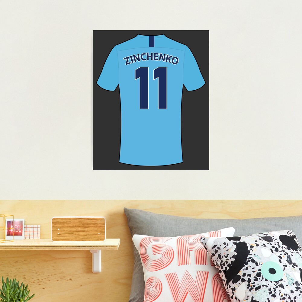 Oleksandr Zinchenko football jersey with number